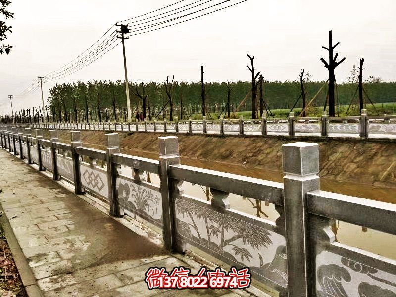 美化城市河道，完美防護(hù)欄桿，大理石裝飾