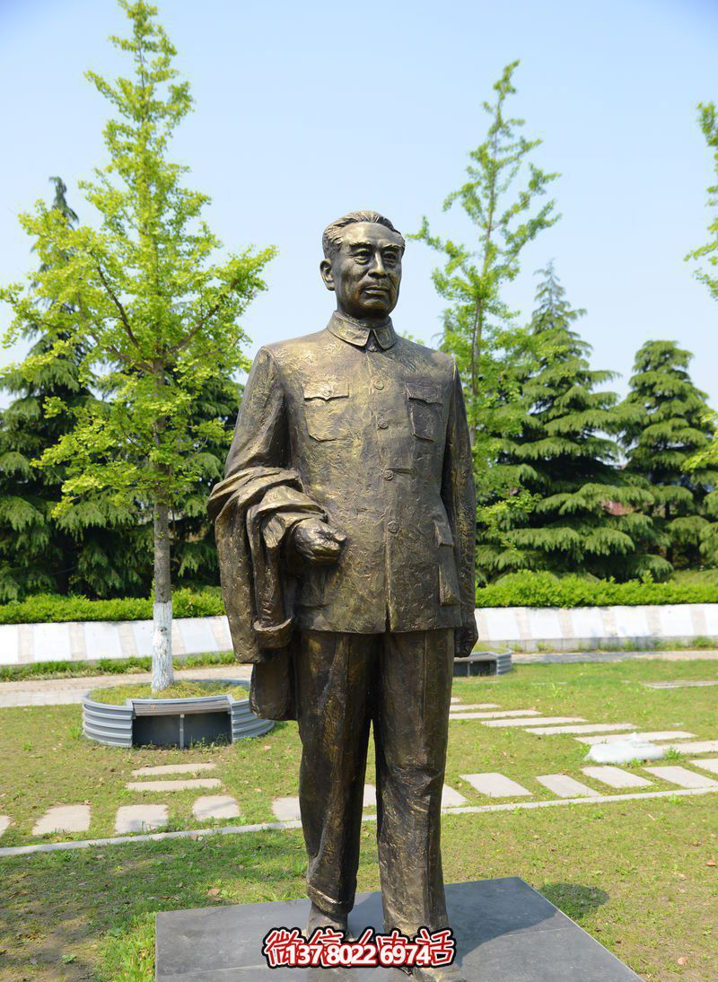 紀(jì)念周恩來(lái)偉人雕塑，緬懷歷史，見(jiàn)證輝煌