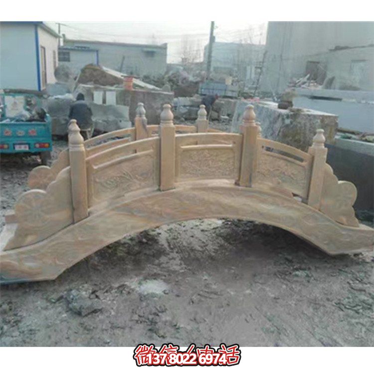 精美花崗巖雕刻石拱橋，為您的庭院裝飾添彩