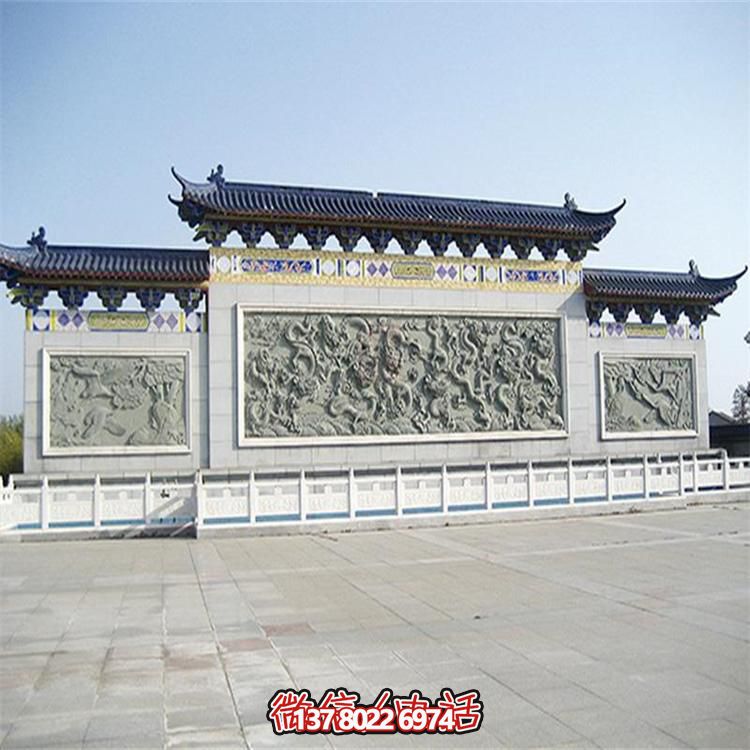 大理石雕刻景觀浮雕、大型影壁壁畫、雕塑藝術(shù)裝置