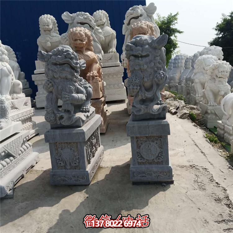 精美獅子大理石石雕，為庭院、公司、門口添彩