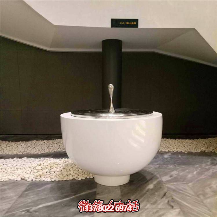 不銹鋼水滴圓盤雕塑，玻璃鋼景觀裝飾
