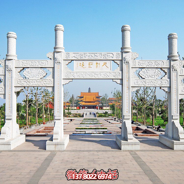 精美大理石石雕多門(mén)牌坊雕塑，讓你領(lǐng)略大理景區(qū)的精彩
