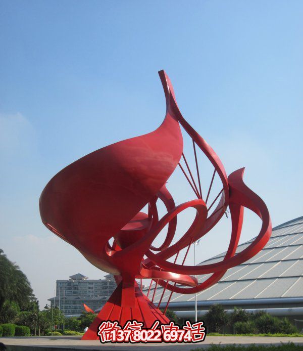 不銹鋼花朵雕塑，個性創(chuàng)意想象