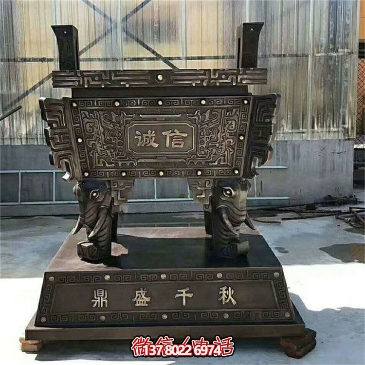 方鼎香爐浮雕擺件，品質(zhì)保證，誠(chéng)信可靠