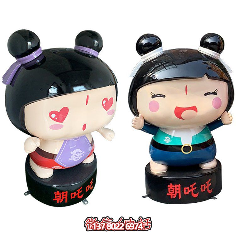 玻璃鋼公仔擺件，精美卡通裝飾品