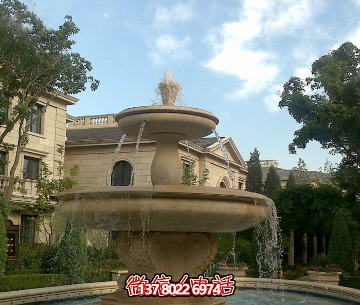 自然的質(zhì)感，夢(mèng)幻的景觀——?jiǎng)e墅大理石景觀雕塑噴泉
