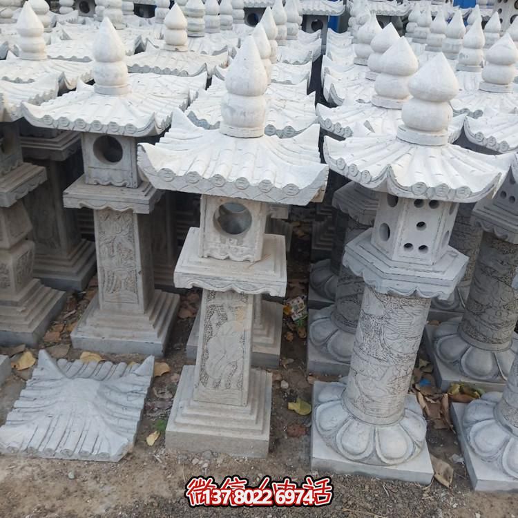 精美手工雕刻青石中式石燈擺件，打造完美園林裝飾