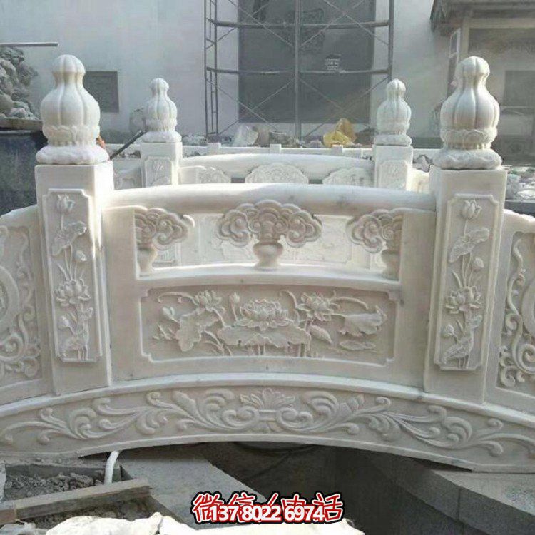 欣賞大理石雕塑的美景，玩轉(zhuǎn)庭院石拱橋