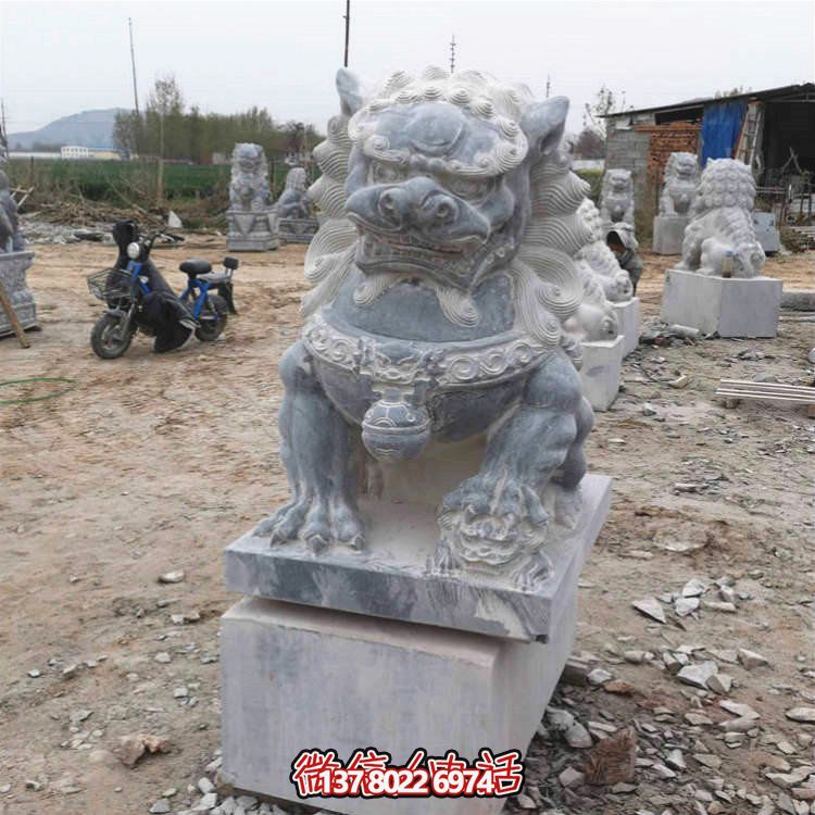 仿古大理石石雕獅子雕塑，為你的園林景觀增添經(jīng)典風采