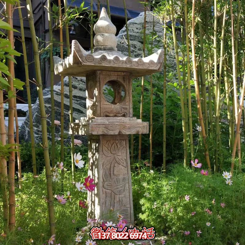 華麗的青石燈籠，點綴你的園林