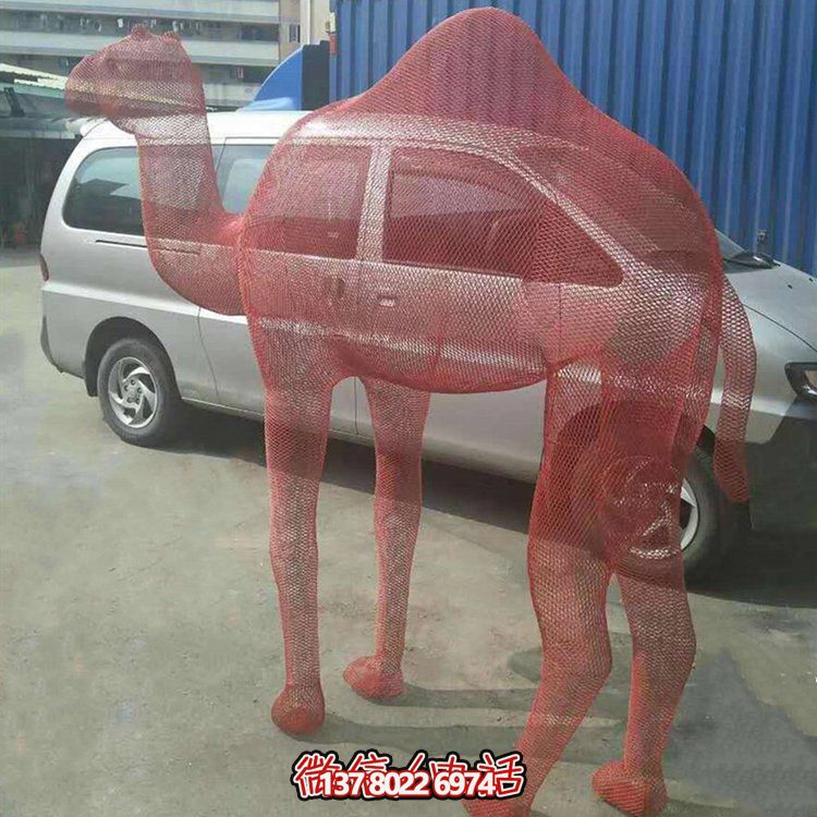 不銹鋼網(wǎng)格景觀雕塑，點(diǎn)綴廣場美景