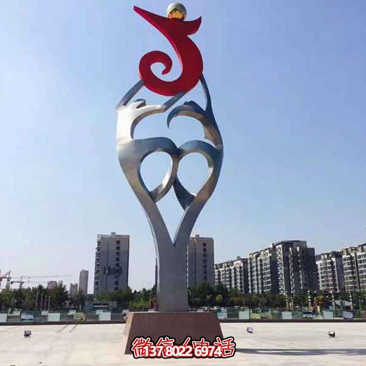 創(chuàng)意大型不銹鋼景觀擺件，點綴戶外廣場園林