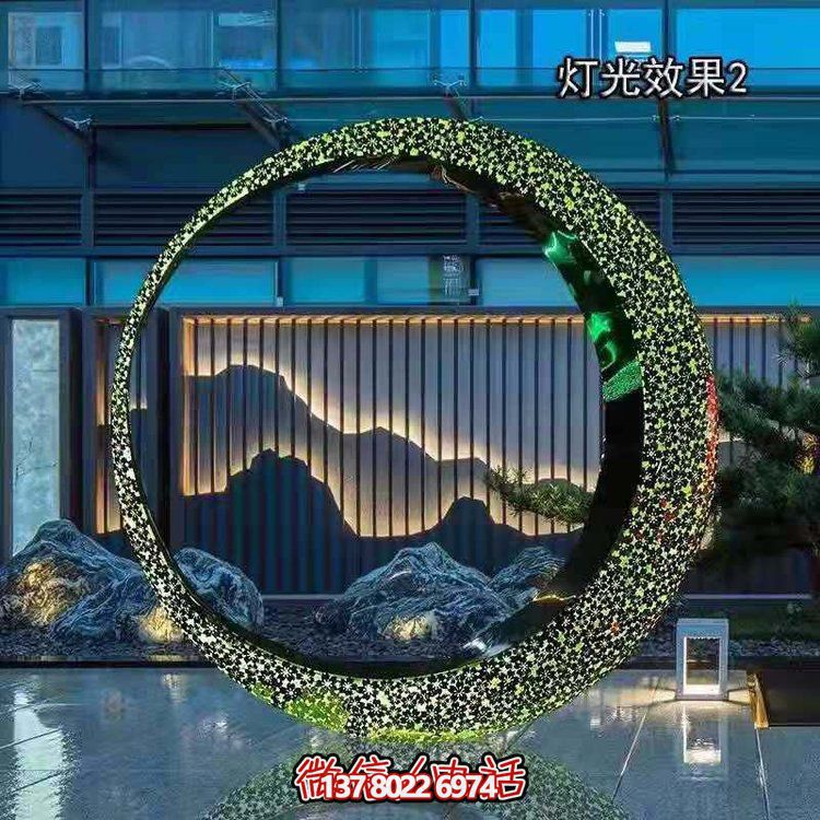 不銹鋼燈光圓環(huán)，營造月亮美景