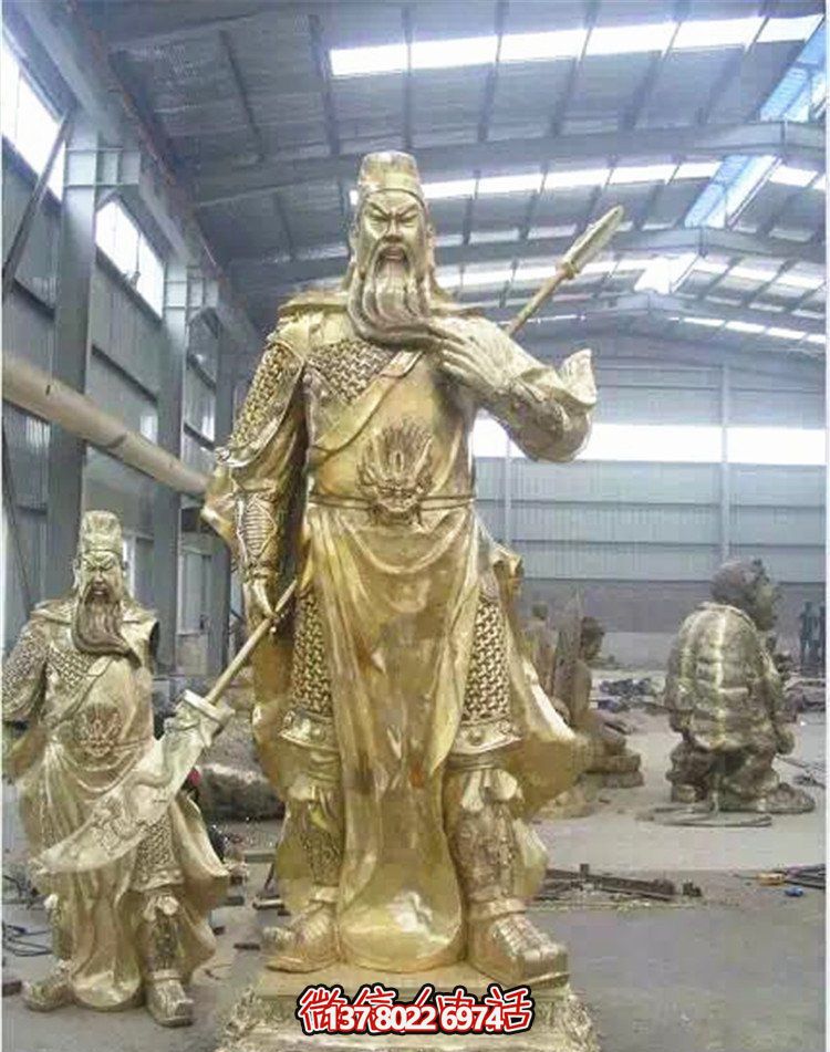 關(guān)公鎏金雕塑，讓企業(yè)招財(cái)更加順利
