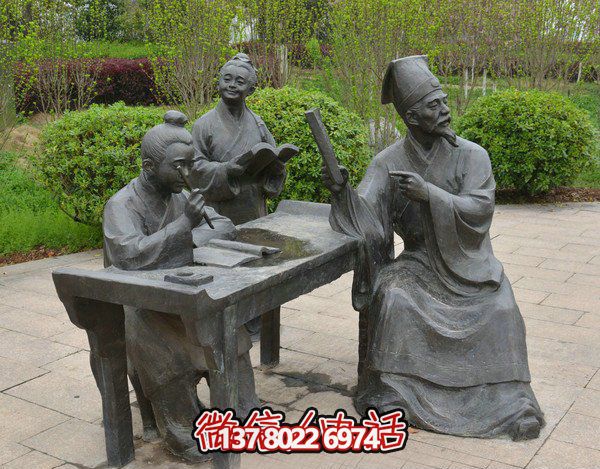 古代庭院景區(qū)，一起讀書、雕塑、感受古風(fēng)