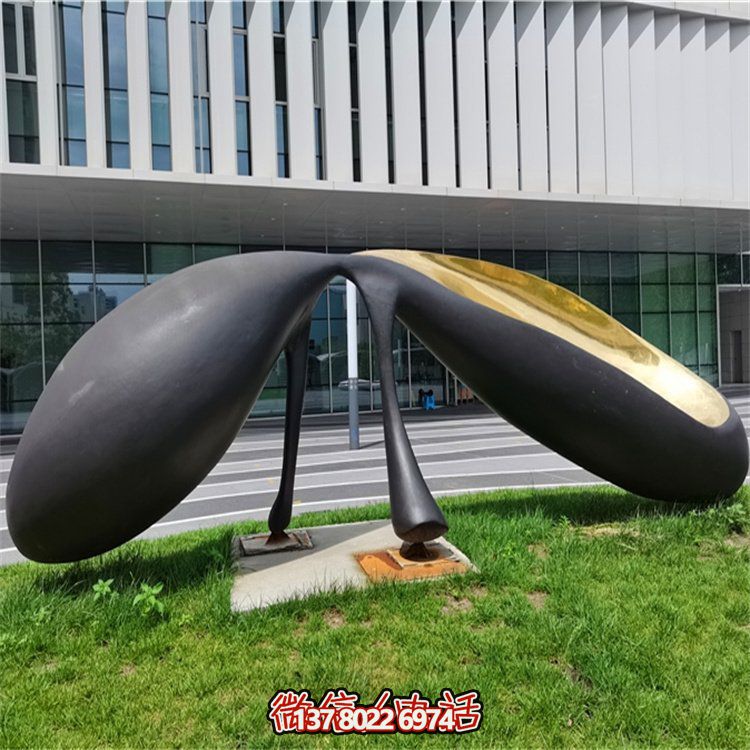 抽象不銹鋼景觀擺件，為你的廣場(chǎng)和公司添上創(chuàng)意色彩