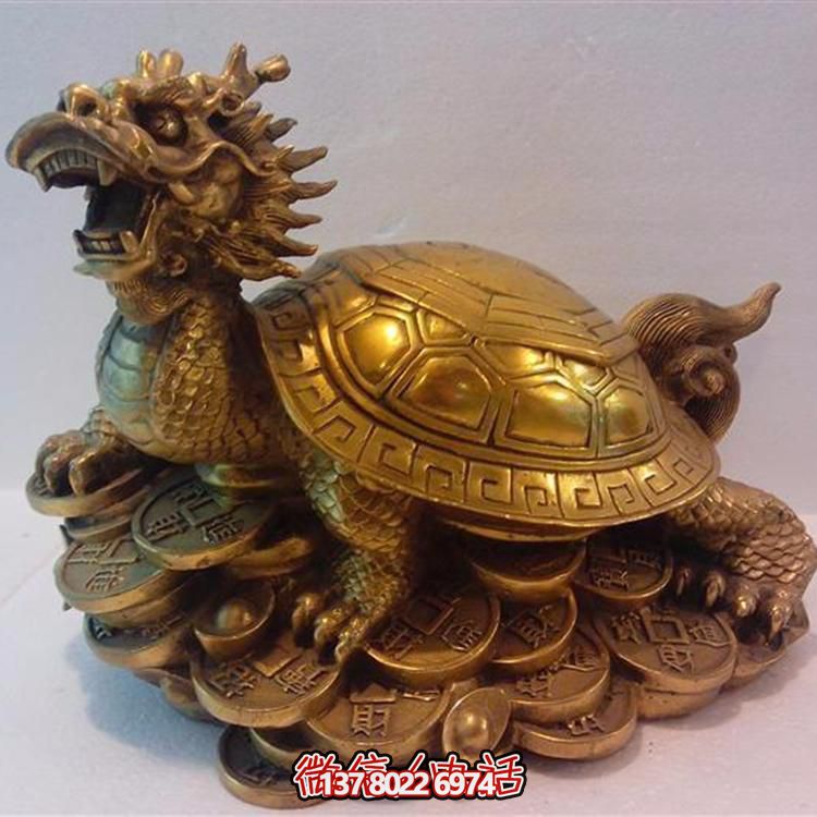 精美大型銅雕龍龜擺件，點綴您的庭院與公司寺廟