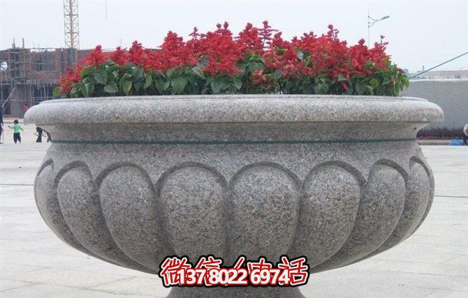 精美大理石花盆雕塑，點(diǎn)綴你的廣場(chǎng)