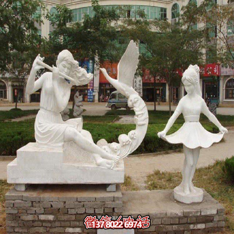 大型石雕人物雕塑，為園林景觀增添靈動之美