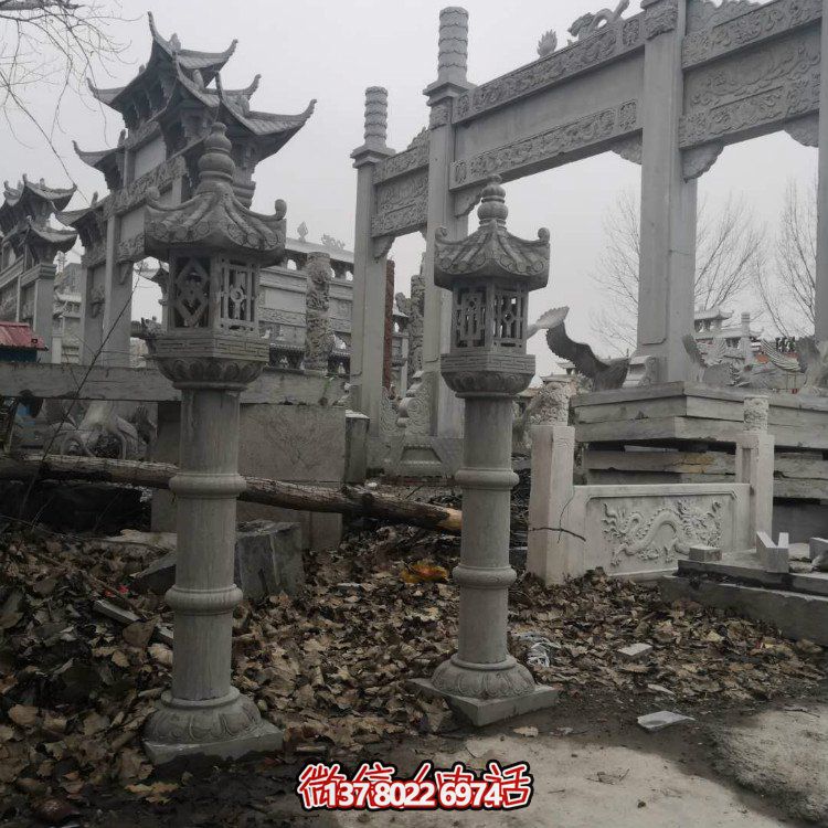 精美石雕創(chuàng)意石燈，提升庭院景觀美感