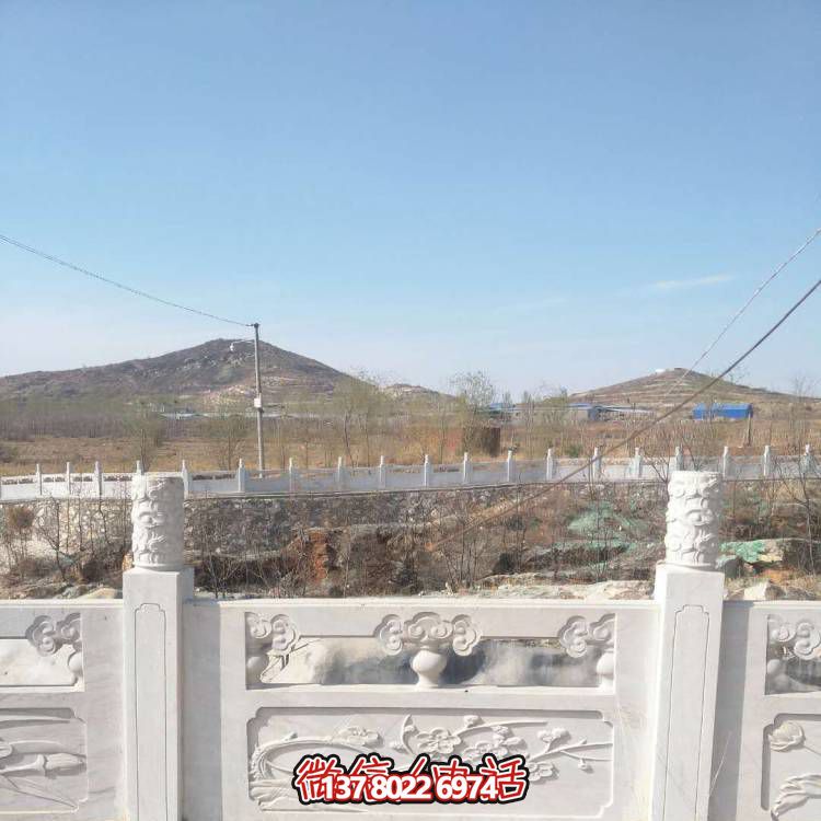 漢白玉防護欄桿，裝飾美化河道景區(qū)