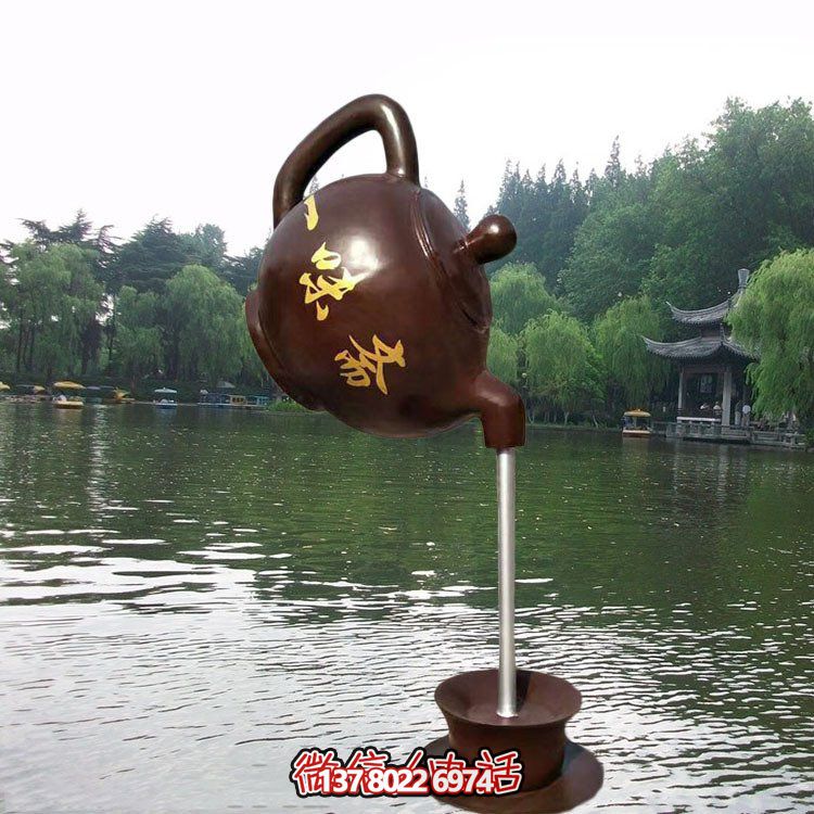 大型仿銅玻璃鋼懸空流水?dāng)[件，點(diǎn)綴園林景觀