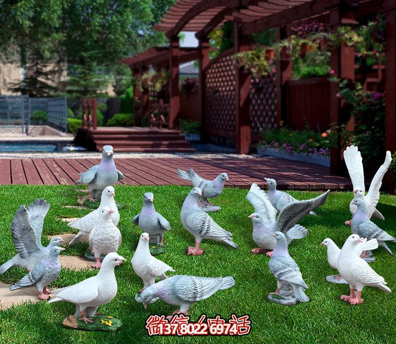 童趣仿真動物樹脂雕塑，打造完美草坪戶外景觀