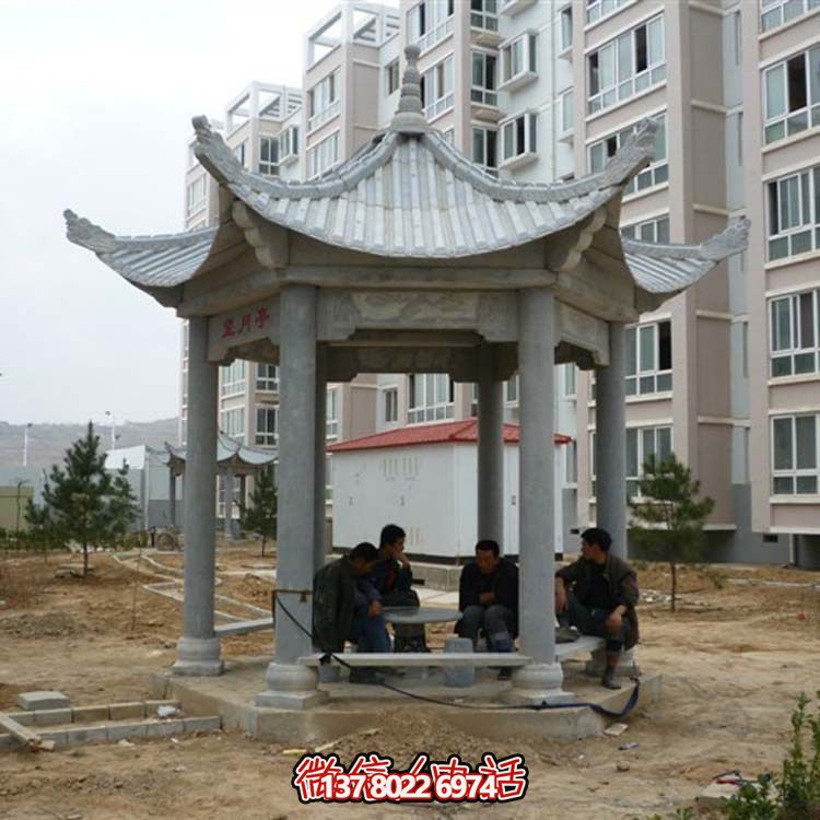 古典風(fēng)情涼亭，點(diǎn)綴小區(qū)廣場(chǎng)，讓您休閑身心