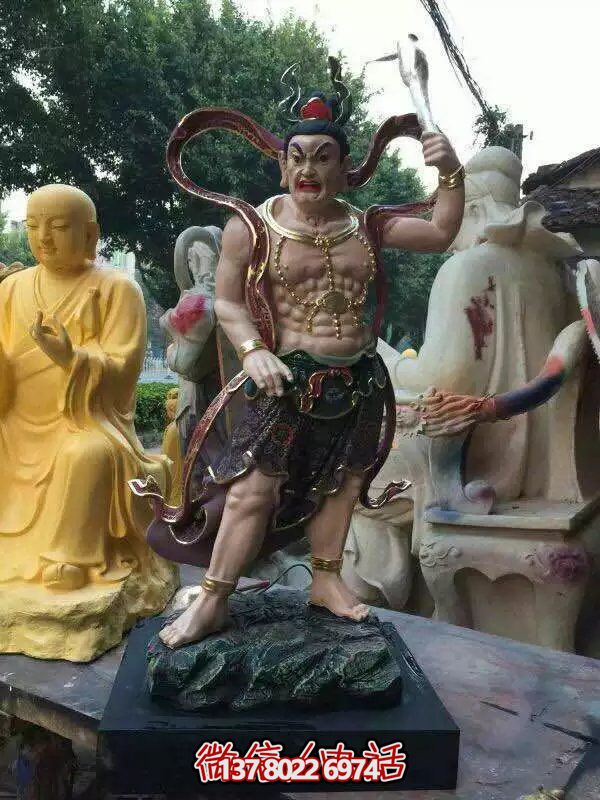玻璃鋼八大金剛雕塑，護(hù)法神圣的守護(hù)