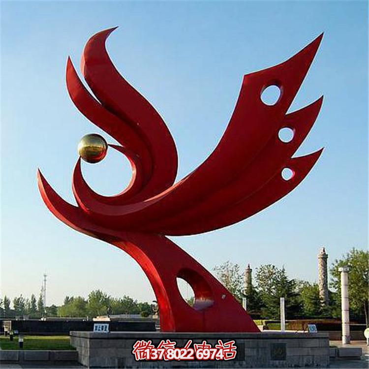 不銹鋼抽象景觀擺件，提升戶外廣場(chǎng)裝飾氣質(zhì)