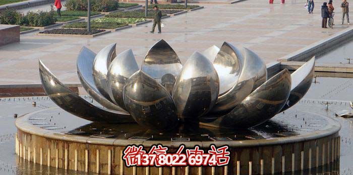 室外不銹鋼噴泉雕塑，讓廣場與公園更加美麗