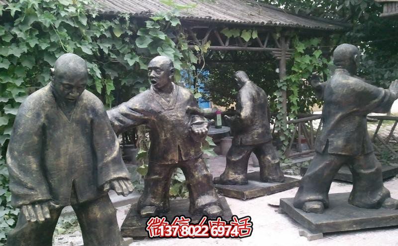 玻璃鋼雕塑景觀，為廣場練功夫人注入靈動之物