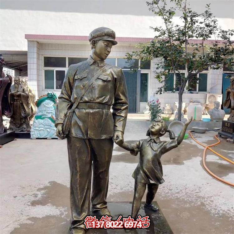 玻璃鋼雕塑，傳承名人精神，校園記憶經(jīng)典