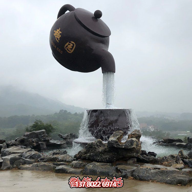 這款創(chuàng)意玻璃鋼懸空流水?dāng)[件，是一款非常適合大型園林景區(qū)及戶外空間裝飾的藝術(shù)品