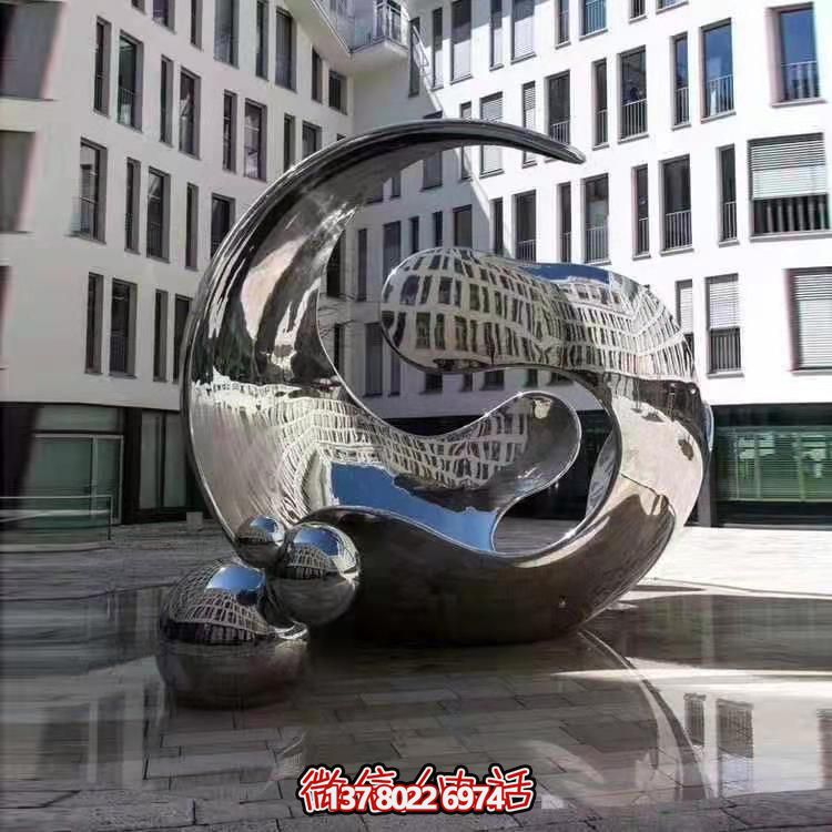 高品質(zhì)不銹鋼大型雕塑，精美戶外園林景觀