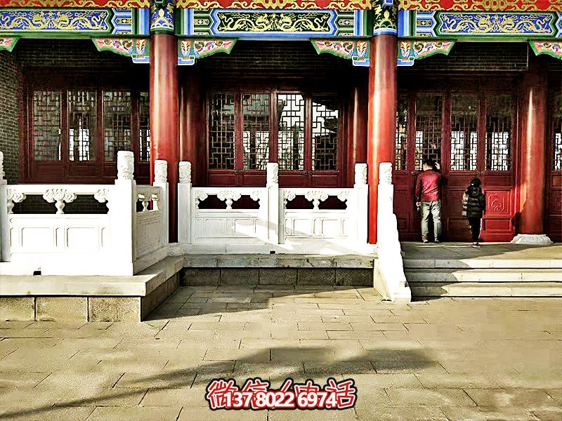 唯美古典，精致古建筑——漢白玉雕刻欄桿扶手