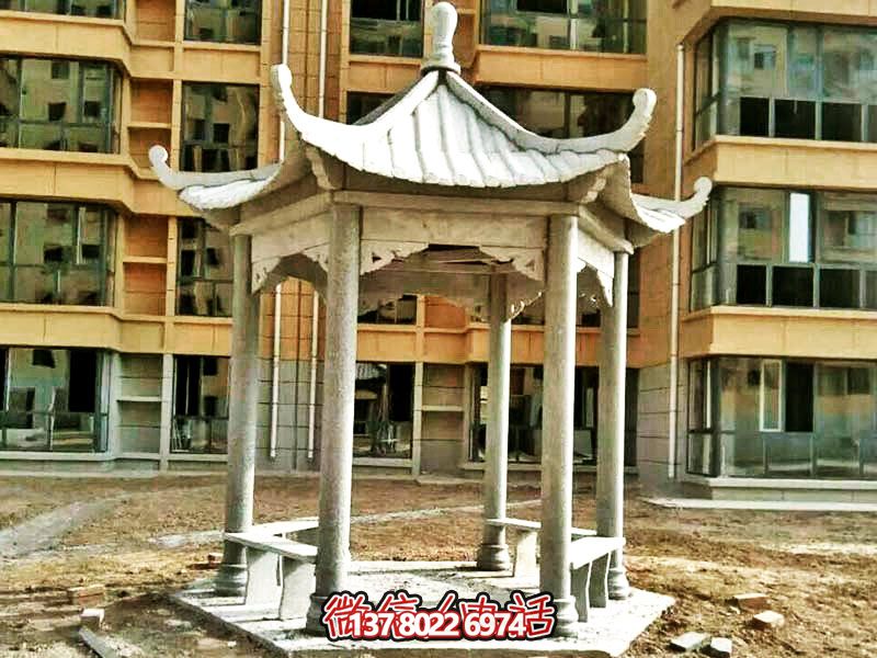 仿古建筑涼亭，為小區(qū)、公園、草坪提供休息雕塑美化