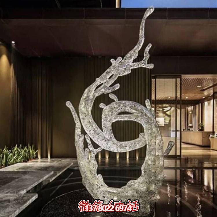 不銹鋼浪花雕塑，創(chuàng)意廣場(chǎng)裝飾