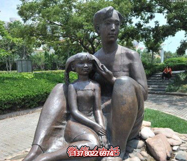 母女情深銅雕塑，傳承傳統(tǒng)文化