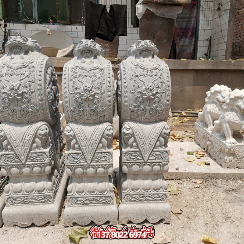 精美古典石雕擺件，美化庭院景觀