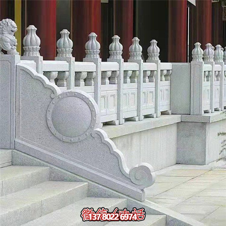 精美石雕欄桿欄板，點綴景區(qū)景點，增添園林雕塑之美