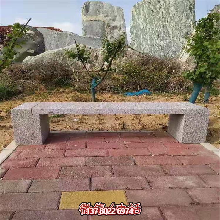 花崗巖長(zhǎng)形石凳，裝飾您的小區(qū)公園