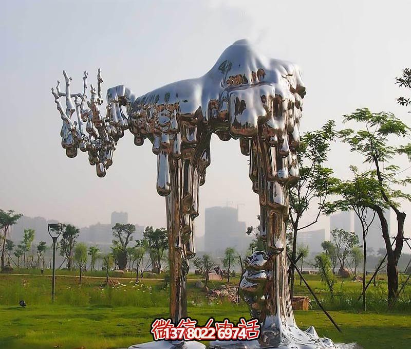 不銹鋼雕塑拱門——傳承抽象文化，融入人文精神