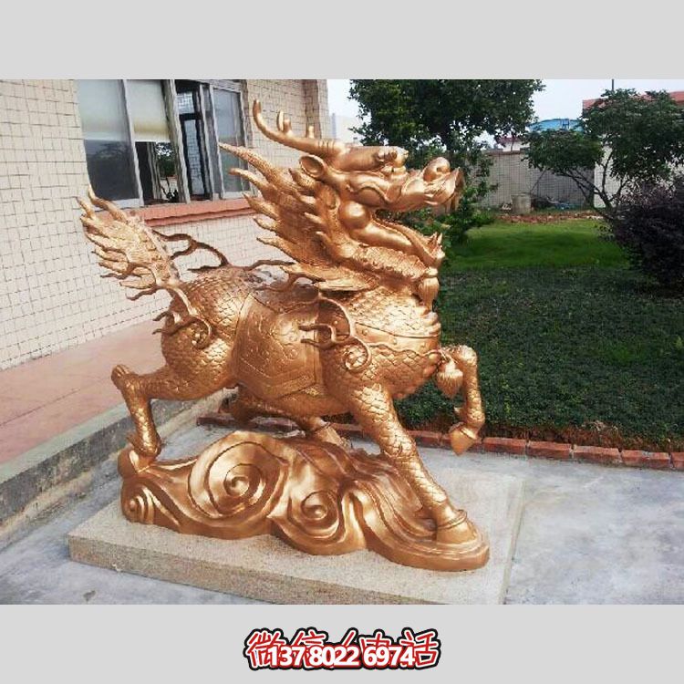 非凡精致的不銹鋼麒麟雕塑，裝點(diǎn)你的別墅庭院